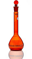 Amber Volumetric Flask 200ml